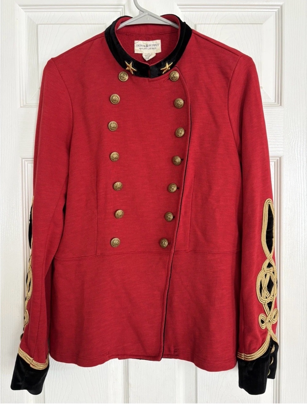 Denim & Supply Ralph Lauren red army military napoleon jacket coat blazer L